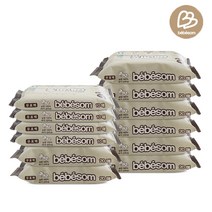 베베솜 무표백 순면 신생아 건티슈 아기 물티슈 SET 3, 무표백 순면 건티슈 SET 3