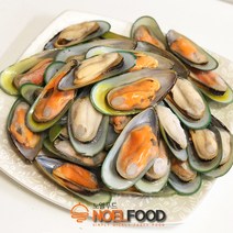 노엘푸드 뉴질랜드 청정지역 그린홍합, 1팩, 800g(24~36개)