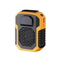 2022 새로운 휴대용 허리 팬 usb 에어컨 매달려 미니 팬 야외 스포츠 배기 팬 홈 오피스 공기 냉각 인공물, 노란색