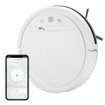 DFMEI 자동 청소 트리플 청소기 스마트 음성 가정용 로봇청소기, W 화이트 (Wifi+브러쉬리스)