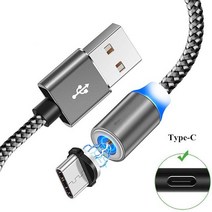 G3240 마그네틱 마이크로 USB 충전 케이블 5V 2A 노키아 N530 6 8 2.1 3.1 Honor 7A 7C 7S 8A 8C 8X 10I 전, 03 type c cable black