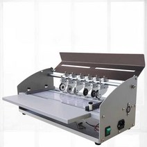 플립 북커버 명함 종이 접기 압입 점선 라인 포인트, H500 접는 기계는 6날 460mm 폭