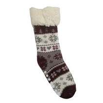 Makipuray 알파카 보온 양말 한 쌍 - 에콰도르에서 수작업으로 제작 따뜻함과 스타일 9.57 레드 739584