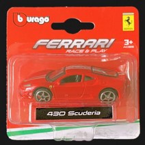 부라고-1:64 페라리 488 GTB 458 스파이더 F40 컴피티션 엔조 430 스쿠데리아 스쿠데리아 F12TDF 콜릿 다이 캐스트 자동차 모델 스포츠카, 430 SCUDERIA