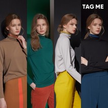 [TAG ME]태그미 소프트 기모 터틀넥 티블라우스4종
