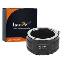 Haoge 수동 렌즈 마운트 어댑터 Pentax K PK 렌즈에서 Nikon Z 마운트 카메라 용 Z6 Z7 Z50 등
