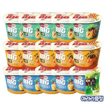 햇반컵반 대용량 빅 컵밥 3종 (스팸김치5개 + 스팸마요5개 + 치킨마요5개) + 아라리증정, 1세트-아라리증정