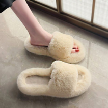 셀러허브 여성패션 ONM 따뜻한 인조 퍼 거실용 사무실용겨울 방한 털 슬리퍼