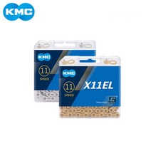 KMC 11단 경량 체인 X11 EL, 티탄골드, 1개