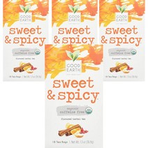 Good Earth 굿어스 Sweet Spicy 스위트 스파이시 허벌 카페인프리티 18티백 4팩