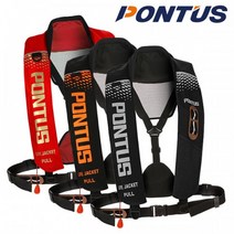 [스쿨데이24] 폰터스 돌핀 자동팽창식 구명조끼 블랙 당일발송 낚시레저 라이프자켓 바다낚시조끼 선상구명조끼 BLACK