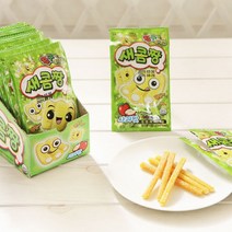 새콤짱 사과맛 45g 24개입 옛날과자 추억의 간식 젤리, 스타러브 새콤짱 사과맛 24개입