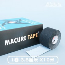 MACURETAPE 스커트운동 눈보호 붕대 발목테이핑, T01-사이즈 사양 참조, C02-3.8x10블랙 1롤 단독포장
