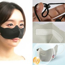 코마스크 1p 노즈클린 구리 코건조증 코전용 카페 식당 세척 미세먼지 숨쉬는 코가리개, 화이트