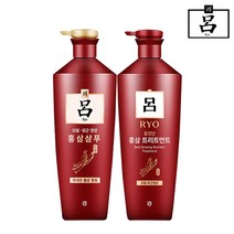 려 홍진단 홍삼/편백 샴푸+트리트먼트 820ml, (편백샴푸1+홍삼트리트먼트1)