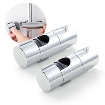 욕실 샤워기 슬라이드바 거치대 홀더 조립식 슬라이드바 행거, 2개