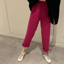 [리즈무드] 저스트핀턱 니트 배기팬츠