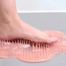 클린 풋 브러쉬 핑크 발관리 용품 미용 브러시 각질 욕실 샤워 마사지 지압, 클린 풋 브러쉬(핑크), 상세페이지 참조