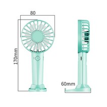 미니팬USB 미니 휴대용 선풍기 야외 데스크탑 사무실 공기 팬 충전식, 05 Blue, 한개옵션1