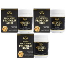 호주 네이쳐스탑 프리미엄 유칼립투스 프로폴리스 캡슐 5000mg 120정 3팩