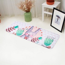 리드홈 물기쏙쏙 극세사 주방 매트, 러블리래빗