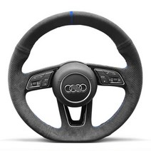 DIY 미끄럼 방지 스웨이드 자동차 핸들 브레이드 커버 아우디 A3 8V A4 B9 아반트 A5 F5 A1 8X 스포츠백 Q2 악세사리, [2] White Thread