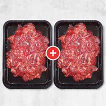 우마왕 한우 1+ 등급 국거리 목심 양지 앞다리 설도 불고기, 목심세절or목심세절+고급정육혼합, 2팩, 300g