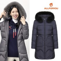 [올포유] [올포유] [모델착장]여성 폭스후드구스다운 점퍼 AWDJJ8316-915_G