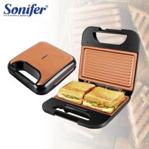 호두과자기계 국화빵 땅콩 풀 타코야키 Sonifer-붙지 않는 코팅 전기 와플 조리기 버블 에그 케이크 샌드, 01 Sandwich Maker_02 UK