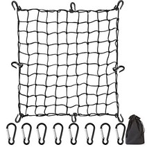 SYOUGO 투어링 넷 오토바이 카고 짐 고무 끈 훅 첨부 신축 조정 차용 자전거 바이크, 60cm×60cm