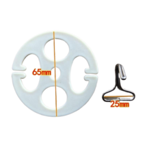 JINGHENG 자동차시트 버클 등받이덮개 고리구멍 좌석 의자부품 부자재 카드 시트 고정 척, 선택하세요, T05-블랙 척 10개+금속 고리구멍 10개