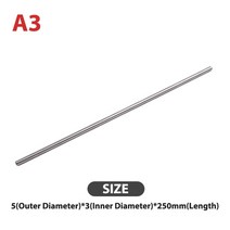 라운드 304 스테인레스 스틸 모세관 튜브 파이프 250mm 중공 원형 튜브 외경 3456810mm ID 23568mm, 03 3