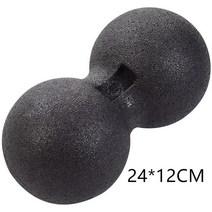 라크로스볼 마사지볼 땅콩볼 지압공 피너트 피트니스 마사지 볼 세트 요가 롤러 더블 라크로스 이동성 근막 물리 치료 딥 티슈, [05] 24cm double ball1