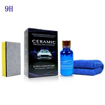 페인트 클리너 9H 자동차 산화 액체 세라믹 코트 슈퍼 소수성 유리 코팅 세트 폴리실록산 및 재료 관리 멀, 01 30ml Set