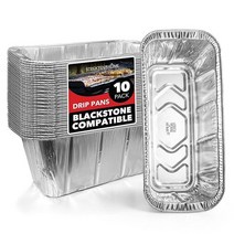 Stock Your Home 포일 그릴 드립 팬(30팩) Blackstone의 71.1cm(28인치) 76.2cm(30인치) 91.4cm(36인치) BBQ 그리들 + 43.2c, 10 pack