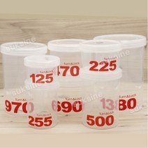 턴앤락 원형 밀폐 보관 용기 반찬통 냉장고 정리, 1ml, 06-턴앤락 밀폐용기6호(500ml)