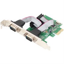 PnK 2포트 PCI-Express 시리얼 카드/P002A/RS232 9핀 2포트 생성/컴퓨터(PC) PCI-E 슬롯에 장착 사용/PC