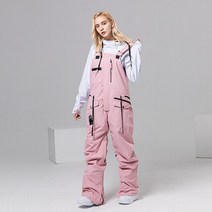 스노우 보드복 보드 백 스키 바지 방풍 방수 순수 컬러 오버올 올인원 남성과 여성 야외 장비