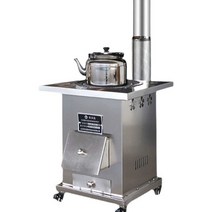 화목난로 가정용 스테인레스 겨울 실내 사무실 곤로, 50cm+부속+40cm웍(3m연통)