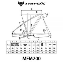TRIFOX-29er 풀 카본 파이버 MTB 하드 테일 프레임 MFM200 15.5/17/19 인치 오일/기계식 디스크 브레이크 최대 34T, 15.5, old gold