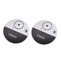 보안 경보 알림 시스템 가정 사무실용 무선 초슬림 도어 창 진동 센서 알람 경보 감지기, 2pcs 검은 은색