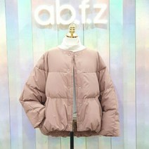 에이비에프지 탈부착 루즈 핑크 오리털 패딩 QISHIV4D01J1B