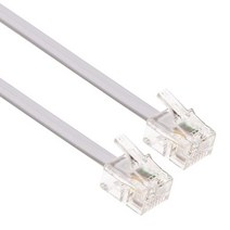 RJ11 케이블 ADSL 91.4cm(3피트) 연장 리드 폰 코드 전화 플러그 고속 Xfinity 인터넷 광대역 수-수 라우터 및 모뎀 RJ11 폰 소켓 마이크로 필터 유선 와, 3 Feet