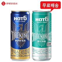 [롯데칠성음료] 핫식스더킹 에너지음료 355mlx18캔(파워12캔+러쉬6캔)/고카페인/에너지드링크/무배, 355ml