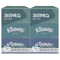 크리넥스 각티슈 실크소프트 250매, 6개