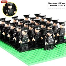 중국레고 밀리터리 new ww2 military series Soldiers small 빌딩 블록 brick mini us british soviet russian Army, 독일군 17