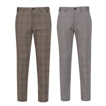 마스터베어 허리밴드 체크 스판 기모바지 V-098