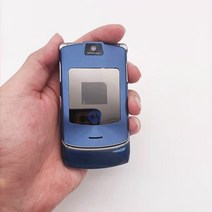 모토로라 RAZR V3i 단장 한-언락폰 710 mAh 1.23 MP 가성비 휴대 전화, 01 simple set, 03 파란