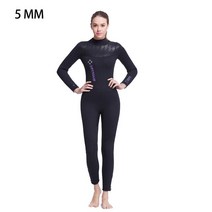 웻슈트 3MM/5MM 전문 네오프렌 잠수복 남성 여성 스쿠버 다이빙 열 겨울 따뜻한 잠수복 정장 수영 서핑 장, 02 WOMAN-5mm_03 L