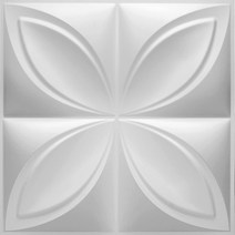 세라믹사이딩 메탈사이닝 아트월 3D 입체 벽 스티커 장식 거실 벽지 벽화 방수 패널 금형 욕실 주방 30x3, 28 M_02 1 Piece-Matt white